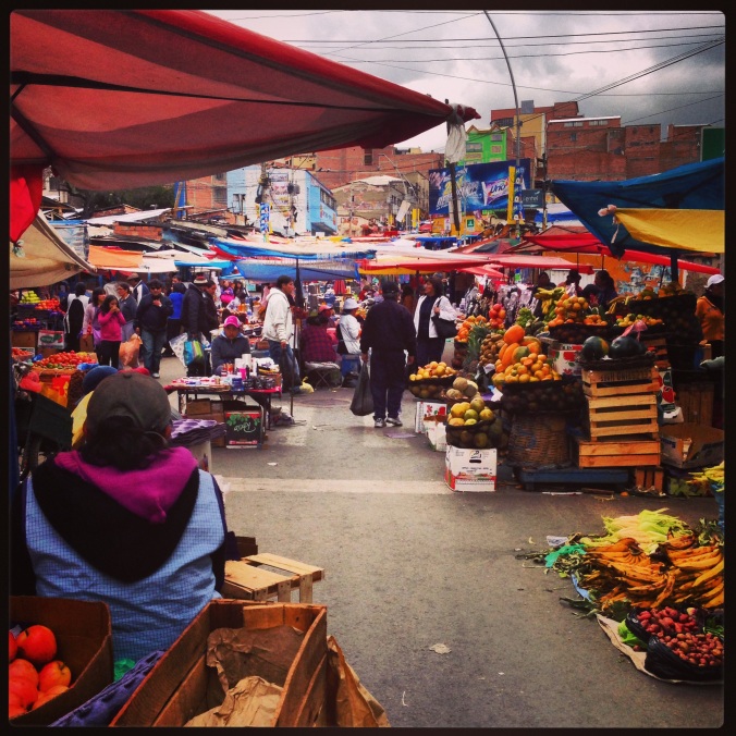 Rodriguez market, governed by Cholitas. 